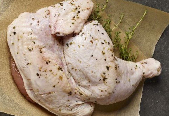 a piece of chicken for brine